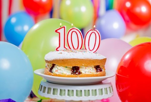 100th Birthday Cake