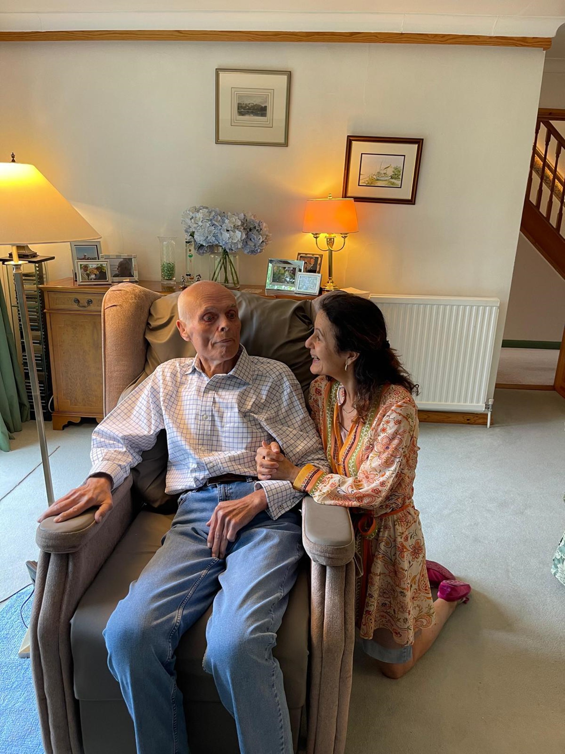 Parkinson's Client with wife